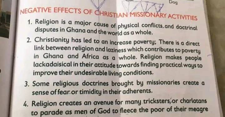 Deputy Education Minister fumes over History textbook denigrating Christianity