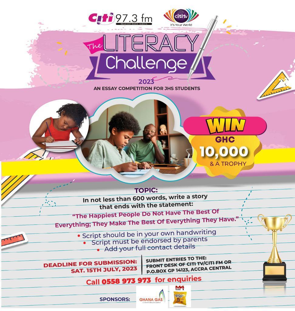 GH¢10k cash prize up for grabs in Citi TV/Citi FM’s The Literacy Challenge