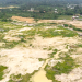 An aerial shot of tracts of degraded lands yet to be reclaimed at Antobia in the Western North Region. Credit: DAILY GRAPHIC