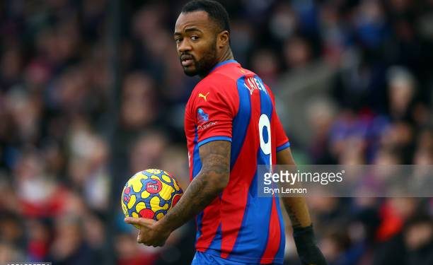 LONDON, ENGLAND - DECEMBER 28: Jordan Ayew of Crystal Palace looks on during the Premier League match between Crystal Palace  and Norwich City at Selhurst Park on December 28, 2021 in London, England. (Photo by Bryn Lennon/Getty Images)