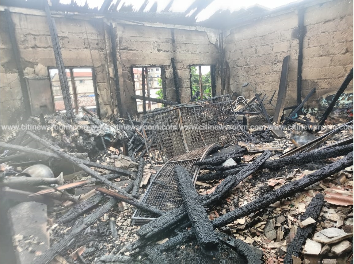 Kumasi Railway station fire: Two fire officers injured