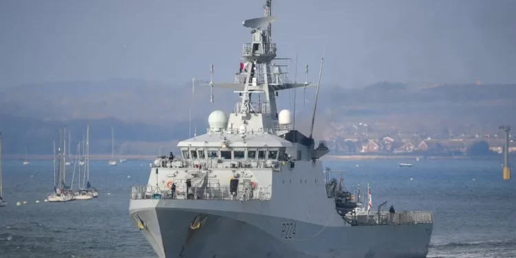 HMS Trent, an offshore patrol vessel, will take part in exercises off the coast of Guyana