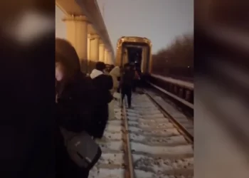 Images circulating on social media appeared to show the detached train cars.