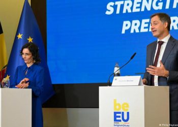 Belgian Premier Alexander De Croo and Foreign Minister Hadja Lahbib prepare for the EU Council presidency