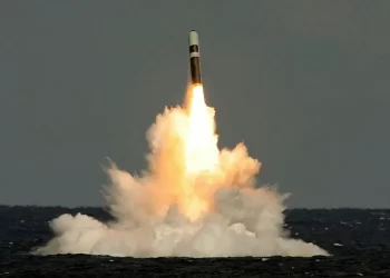 This picture shows an unarmed missile being fired from HMS Vigilant in 2012, the last successful test