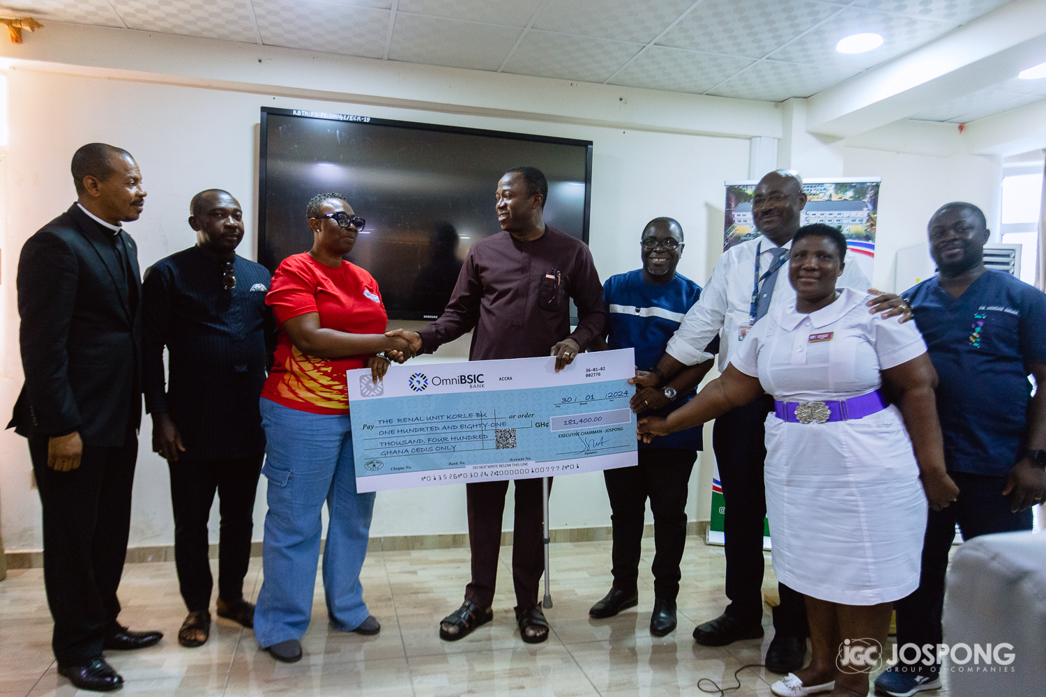 Jospong Group supports three Dialysis Units with GH¢500,000