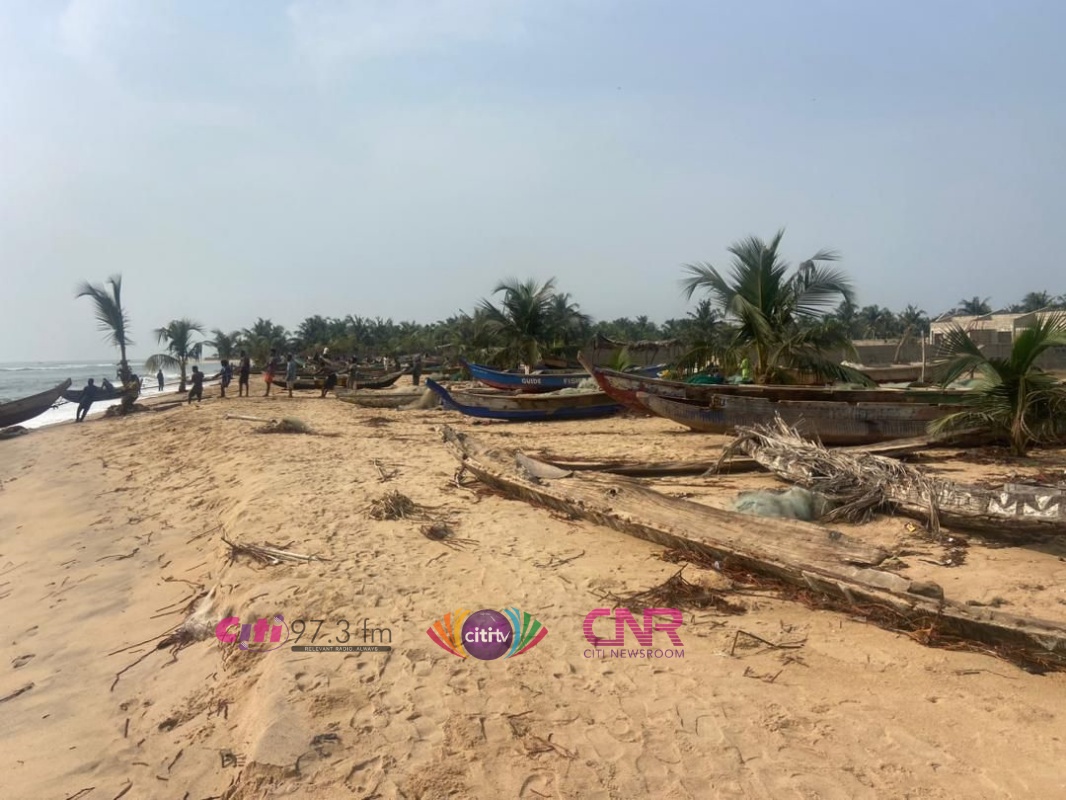 Several properties destroyed by tidal waves in Keta