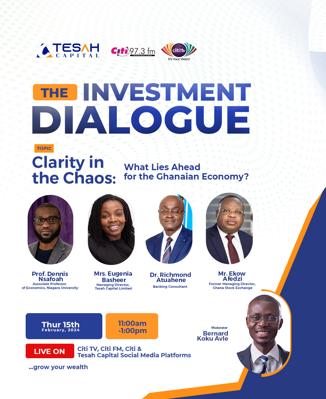 Citi FM/Citi TV, Tesah Capital to host Investment Dialogue Series Feb. 15