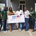 From 2nd left, Oluwaseun David-Akindele, Head, Corporate Communications and Brand Management, Matilda Asante-Aseidu, Group Head Retail Banking and Nathan Quao, Head of Research, Citi FM Kafui Kuwornoo, Coordinator of CSR, Citi FM and other Access Bank Ghana Plc staff