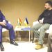 President Akufo-Addo in a discussion with Volodymyr Zelenskyy, President of Ukraine