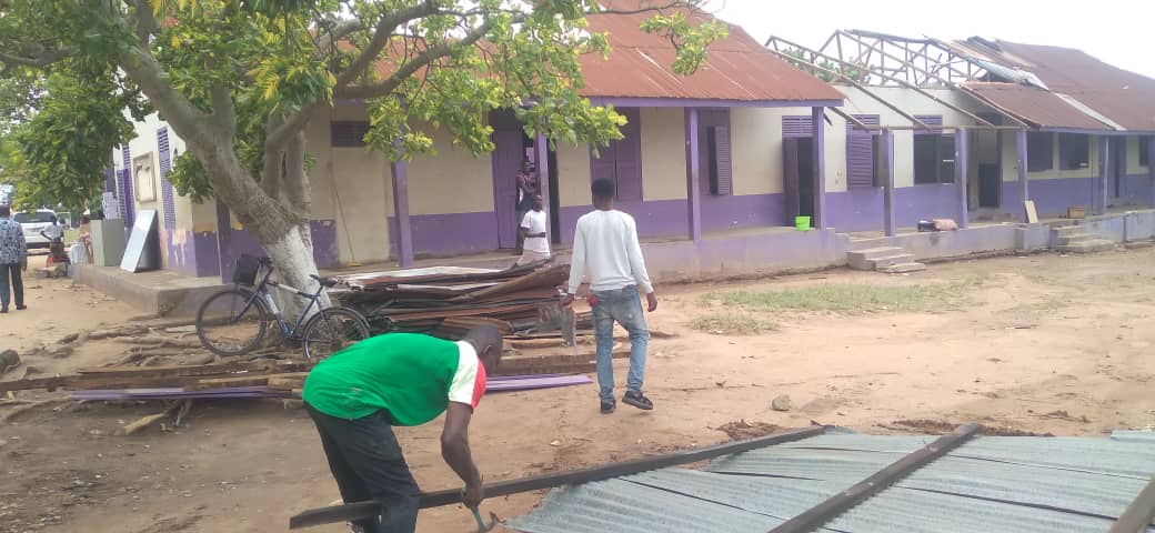Ejisu SHTS students displaced after rainstorm ripped off roof of boys dormitory