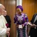 Pope Francis meets with the Vice President of the Republic of Ghana, Dr. Mahamudu Bawumia, in the “Auletta” of the Vatican's Paul VI Hall. (Vatican Media)