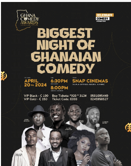 Ghana Comedy Awards 2024 slated for April 20