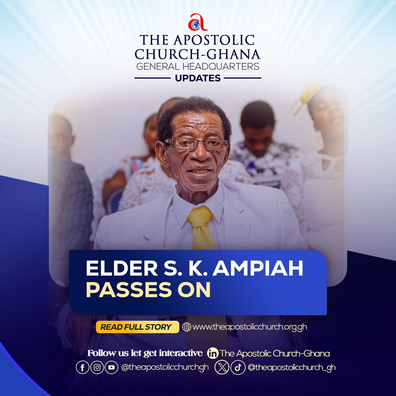 Renowned Ghanaian composer, Elder S.K. Ampiah dies aged 99