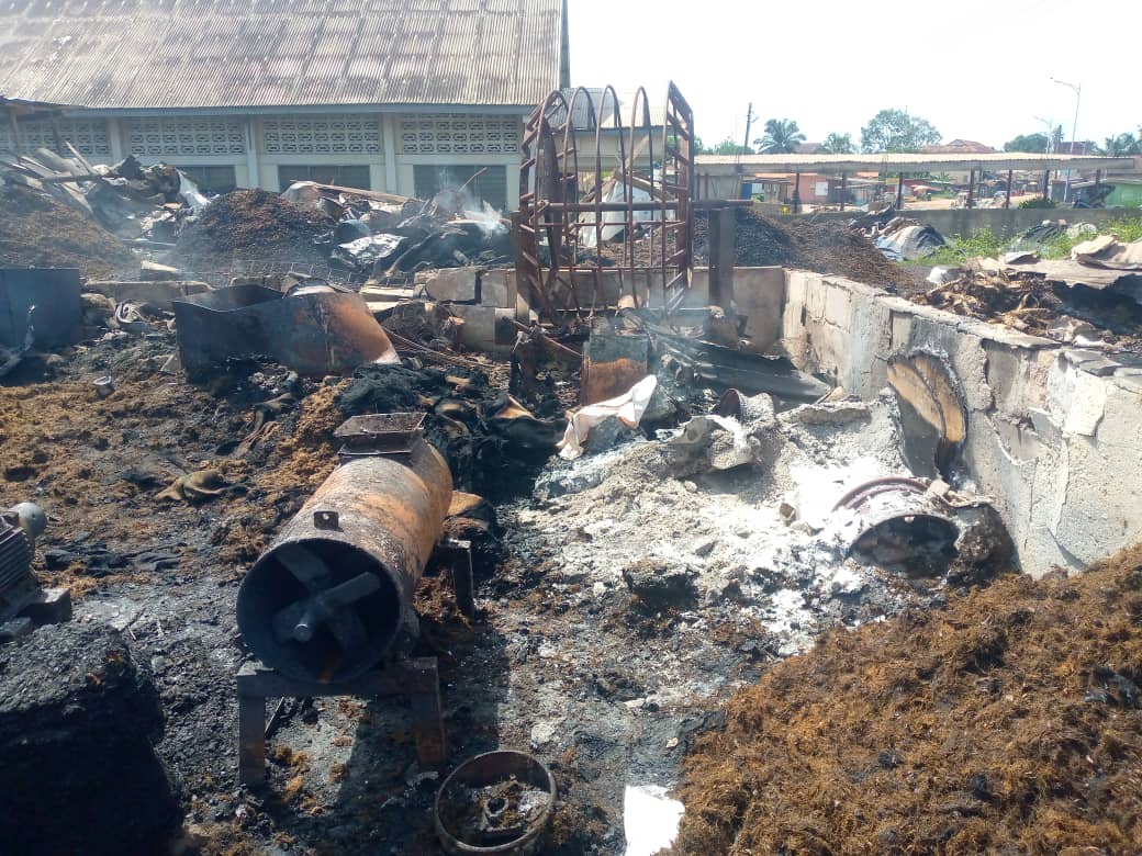 Fire Service probes cause of YWCA Palm Oil Factory fire