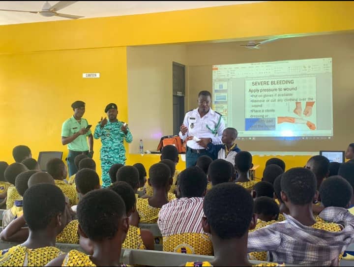 Ambulance Service educates pupils of Sanso Methodist Primary school