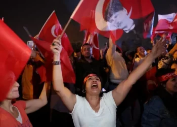 Opposition supporters celebrated in Istanbul and other cities as the scale of victory became clear