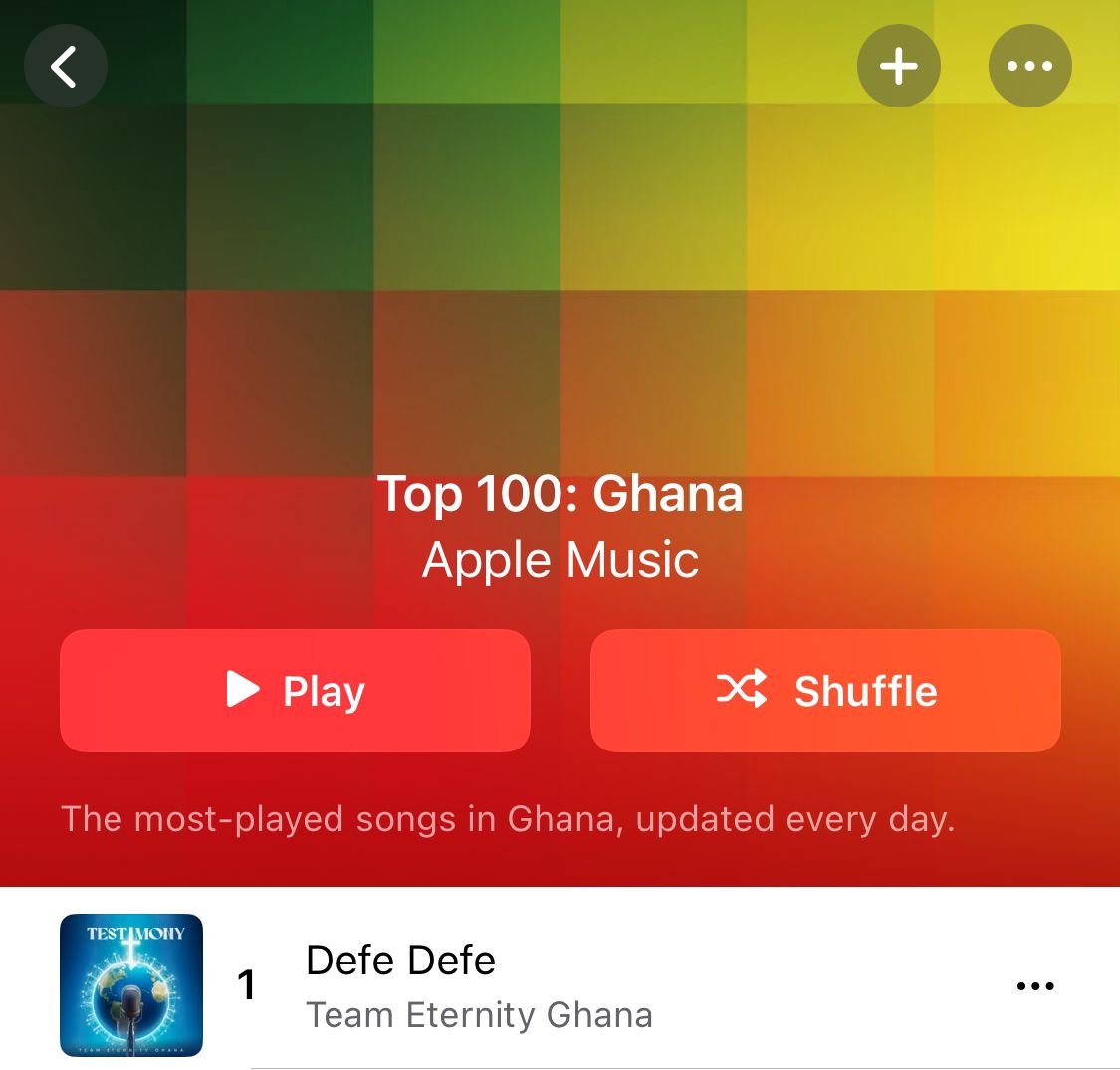 Team Eternity’s “Defe Defe” tops Apple Music Top 100 Chart