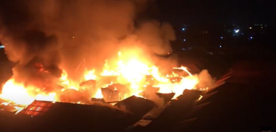 Fire destroys multiple structures at Saban Park in Chorkor