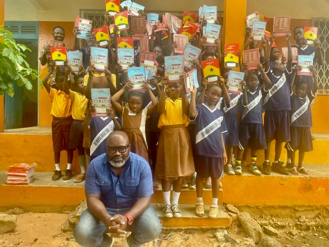 Kofi Asare begins month long distribution of exercise books to needy students