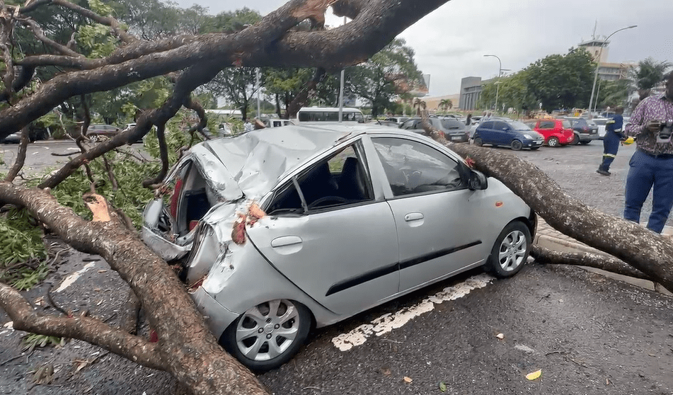 One injured, multiple vehicles destroyed in Monday’s rainstorm