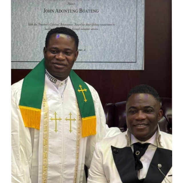 Great Ampong ordained Reverend Minister in the US