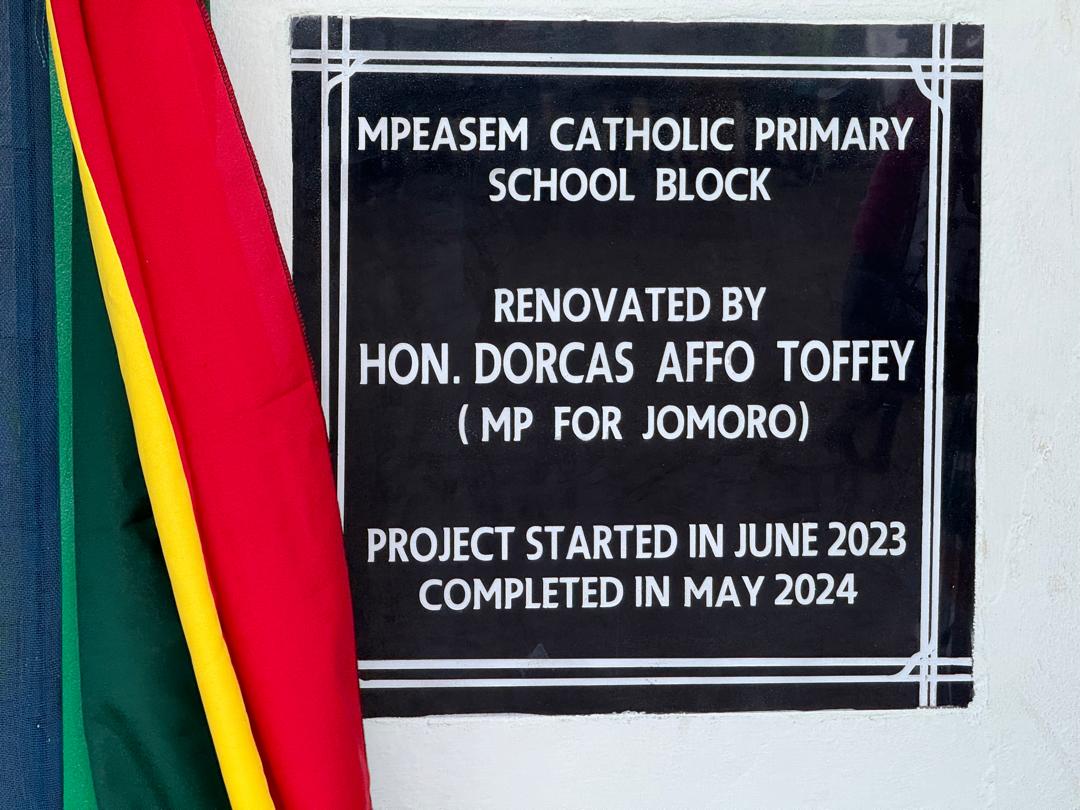 Jomoro MP rebuilds Mpeasem Roman Catholic Basic School