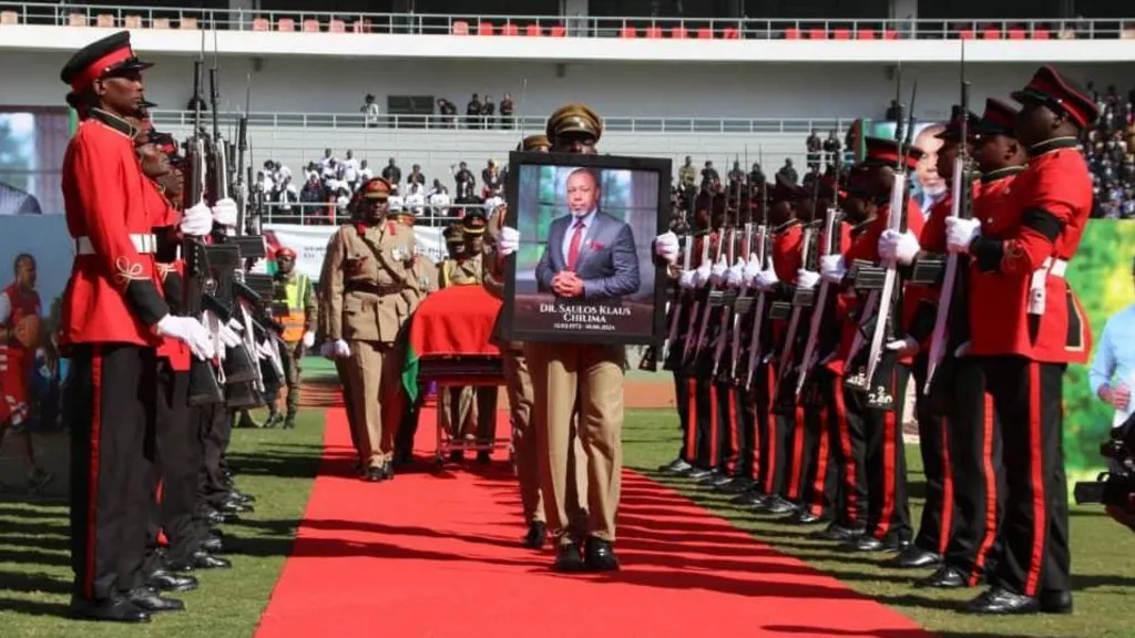 Malawians pay tribute to vice-president killed in plane crash