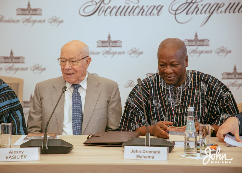 Mahama launches Russian language translation of his book in Moscow
