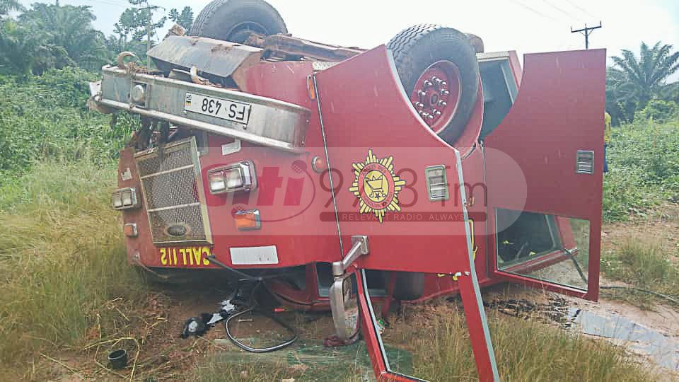 E/R: Seven firefighters injured in an accident at Adankrono